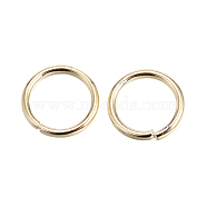 304 Stainless Steel Jump Rings, Open Jump Rings, Golden, 18 Gauge, 8x1mm, Inner Diameter: 6mm(STAS-E147-22G)