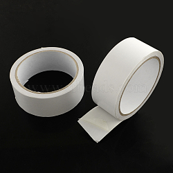 Office School Supplies Double Sided Adhesive Tapes, White, 36mm, about 10m/roll, 6rolls/group(TOOL-Q007-3.6cm)