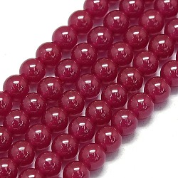 Lab Grown Red Corundum Beads Strands, Round, 4~4.5mm, Hole: 0.7mm, about 94~97pcs/strand, 15.55''~15.75''(39.5~40cm)(G-G106-P02-04-1)