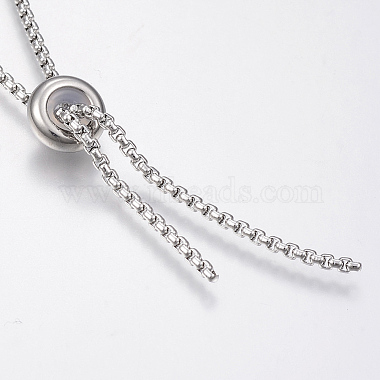 304 Stainless Steel Box Chain Necklace Making(MAK-K011-01P)-2