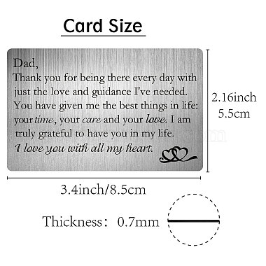 Rectangle 201 Stainless Steel Custom Blank Thermal Transfer Wallet Card(DIY-WH0252-006)-2