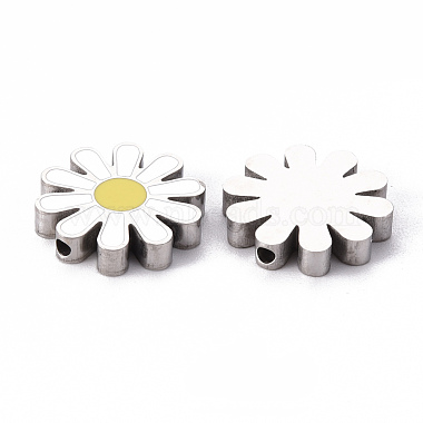 304 Stainless Steel Enamel Beads(STAS-T052-15P)-2