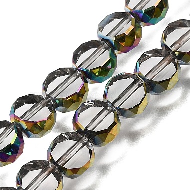 Electroplated Transparent Glass Beads Strands(GL-CBA98F0-06A-03)-1
