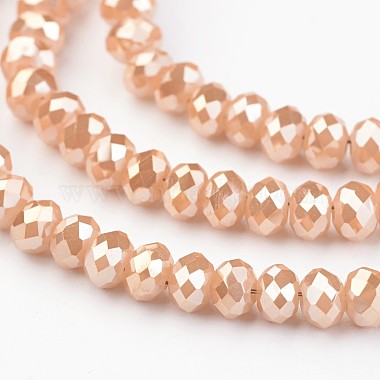 Chapelets de perles en verre galvanoplastique(X-EGLA-G014-4mm-FR-A01)-2