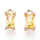 laiton cubes charmes de zircone(KK-S350-367I)-1
