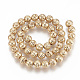 Electroplated Natural Lava Rock Beads Strands(X-G-T061-55B-4mm)-2