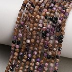 Natural Charoite Beads Strands, Faceted, Round, 3mm, hole: 0.7~0.8mm, about 134~135pcs/strand, 14.96~15.20''(38~38.6cm).(GG-CBA4399-A10-02)