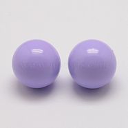 Brass Chime Ball Beads Fit Cage Pendants, No Hole, Lilac, 16mm(KK-G298-16mm-03)