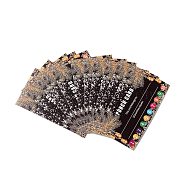 Rectangle Paper Reward Incentive Card, Punch Cards for Christmas Incentive Awards Supplies, Black, 92x65x17mm, 50pcs/bag(DIY-G061-06B)