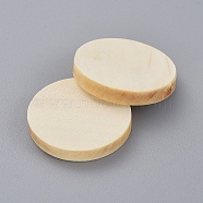 Blank Wood Cabochons, Flat Round, BurlyWood, 30.5x4.5mm(WOOD-WH0098-88)
