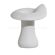 Porcelain Candle Holder, for Wedding, Festival, Party & Windowsill, Home Decoration, Floral White, 115x130mm(CAND-PW0003-005B-04)
