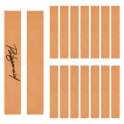 Leather Strip Blank Bookmarks, Rectangle, Peru, 175x30x2mm(AJEW-WH0248-417B-01)