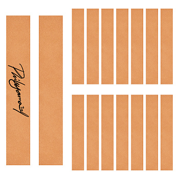 Leather Strip Blank Bookmarks, Rectangle, Peru, 175x30x2mm