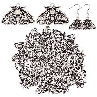 Antique Silver Insects Alloy Pendants