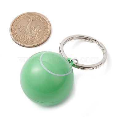 Llaveros colgantes con tema de pelota deportiva de plástico abs(KEYC-JKC00659-01)-3
