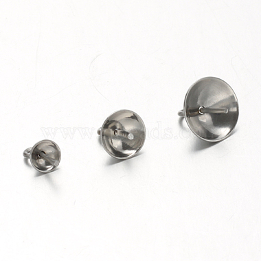 304 Stainless Steel Cup Pearl Peg Bails Pin Pendants(STAS-F094-03B-P)-4