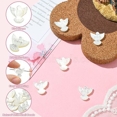 perles de coquillages naturels(BSHE-H017-02)-2