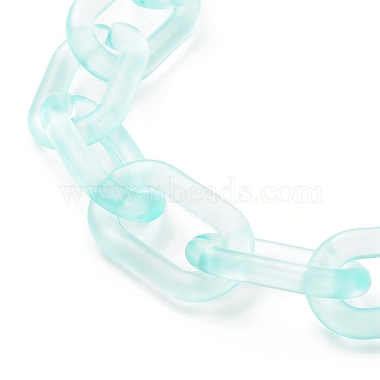 Transparent Acrylic Cable Chain Wristlet Straps(HJEW-JM00665-07)-3