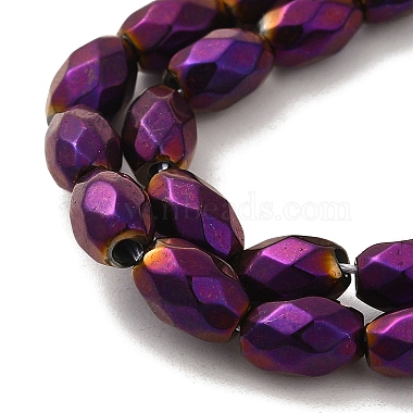 Electroplated Strong Magnetic Synthetic Hematite Beads Strands(G-P518-02)-4