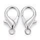 Platinum Plated Zinc Alloy Lobster Claw Clasps(X-E107)-3