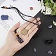 Adjustable Braided Waxed Cord Macrame Pouch Necklace Making(MAK-WH0008-02B)-3