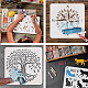 9Pcs 9 Styles PET Hollow Out Drawing Painting Stencils(DIY-WH0394-0029)-4
