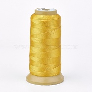 Polyester Thread, for Custom Woven Jewelry Making, Gold, 1.2mm, about 170m/roll(NWIR-K023-1.2mm-07)