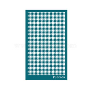 Reusable Polyester Screen Printing Stencil, for Painting on Wood, DIY Decoration T-Shirt Fabric, Tartan Pattern, 15x9cm(CELT-PW0002-01M)