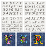 4 Sheets 11.6x8.2 Inch Stick and Stitch Embroidery Patterns, Non-woven Fabrics Water Soluble Embroidery Stabilizers, Letter, 297x210mmm(DIY-WH0455-047)