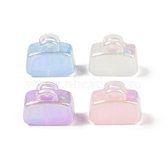 Opaque Acrylic Beads, with Glitter, Bag, Mixed Color, 19x23.5x10mm, Hole: 2.5mm(OACR-Z0220-14)