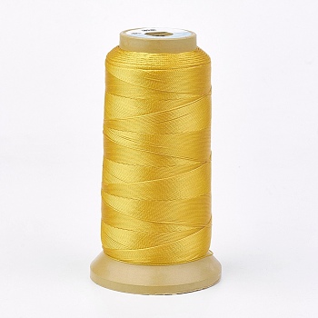 Polyester Thread, for Custom Woven Jewelry Making, Gold, 1.2mm, about 170m/roll