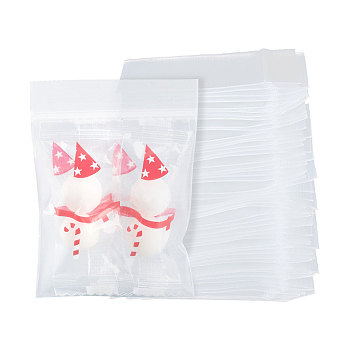 Heavy Duty Plastic Zip Lock Bags, Resealable Bags, Clear, 7x5cm, Unilateral Thickness: 5.9 Mil(0.15mm), 300pcs/set