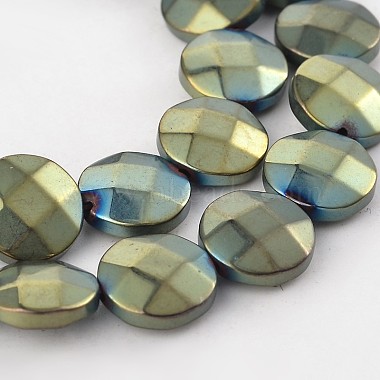 10mm Flat Round Non-magnetic Hematite Beads