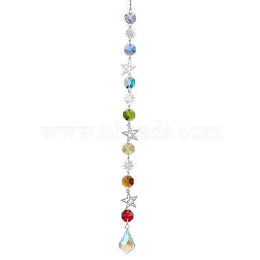 Colorful Star Glass Pendant Decorations