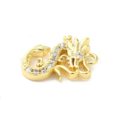 Brass Micro Pave Cubic Zirconia Charms(KK-P278-04G)-2