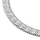 304 Stainless Steel Herringbone Chain Necklaces(NJEW-P282-01P)-3