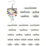 100Pcs 5 Styles Iron Slide On End Clasp Tubes, Slider End Caps, Platinum, 5.5~6x10~25x4mm, Hole: 1mm, Inner Diameter: 3~3.2mm, 20Pcs/style(IFIN-YW0003-11)
