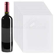 Custom Plastic Adhesive Stickers, for Wine Bottle Lable Decorations, Rectangle, Clear, 266x211x0.1mm, Sticker: 124x99mm, 4pcs/sheet(STIC-WH0304-005B)