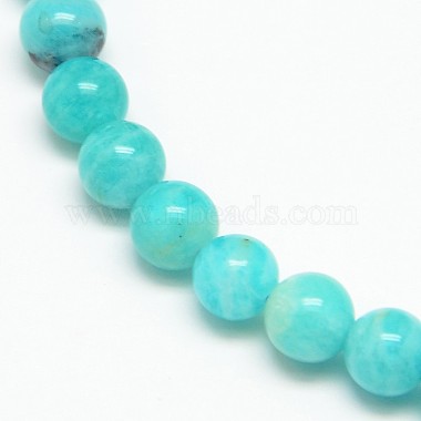 Natural Gemstone Amazonite Round Beads Strands(G-O017-6mm-08C)-4