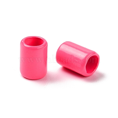Column Rack Plating Spray Painted Alloy Beads for Jewelry Making(PALLOY-F291-01)-2