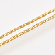 Brass Round Snake Chain Necklace Making(MAK-T006-11A-G)-3
