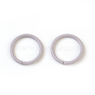 Iron Jump Rings, Open Jump Rings, Light Grey, 18 Gauge, 10x1mm, Inner Diameter: 8mm(IFIN-F149-B09)