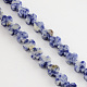Natürliche blaue Fleck Jaspis Perlen Stränge(G-R182-10)-1