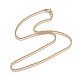 Unisex 304 acero inoxidable collares de cadena de cuerda(STAS-D0002-33G)-1