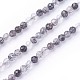 Chapelets de perles en quartz rutile noir naturel(G-F619-10B-3mm)-1
