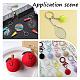60Pcs Iron Split Key Rings(DIY-SP0004-17P)-4