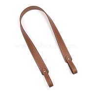 PU Leather Bag Handles, for Women Bags Handmade DIY Accessories, Saddle Brown, 66x2.8cm(PW-WG25660-02)