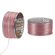 Nylon Beading Thread, Seed Bead Thread, Nylon String for Jewelry Beading Bracelets Making, Lilac, 0.1mm, about 50.31 Yards(46m)/Roll(NWIR-WH0005-10R)