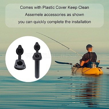 Kayak Deck Plastic Flush Mount Fishing Boat Rod Holders(FIND-WH0057-01)-6