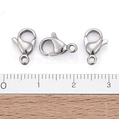 304 Stainless Steel Lobster Claw Clasps(STAS-AB12)-4